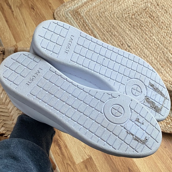 Lacoste White and Green Sneakers - Picture 4 of 8